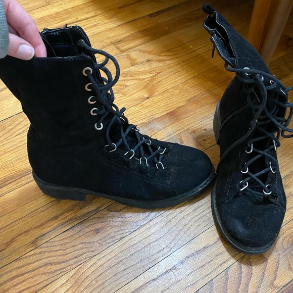 Dollz Kill Black Boots - Picture 1 of 1
